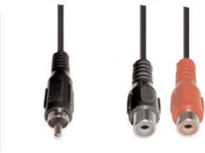Cable de Audio E+P (20 cm - Negro)