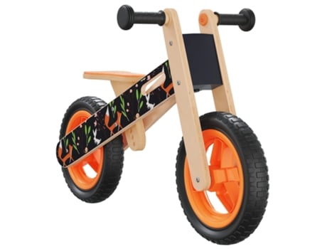 Bicicleta de equilibrio VIDAXL para niños estampado naranja