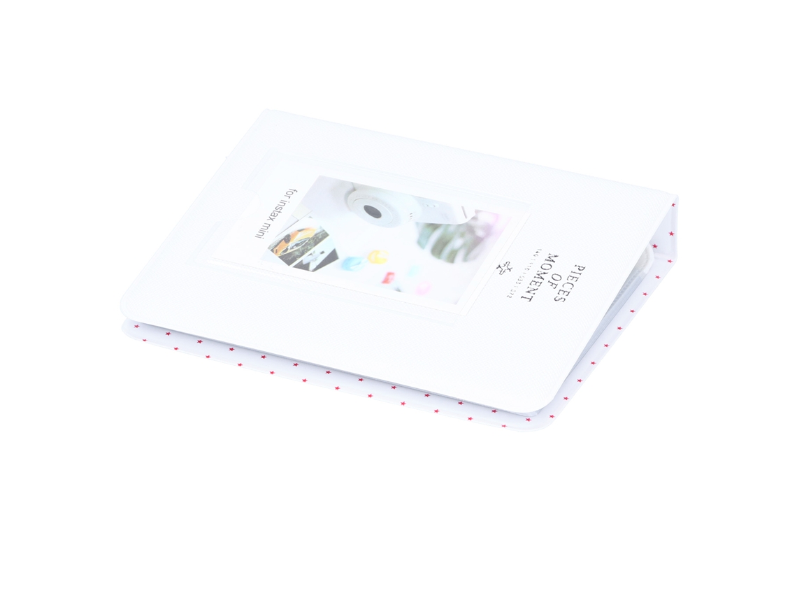 Caja De Almacenamiento Para Tarjetas Fotográficas De 3 Pulgadas Con 64 Bolsillos Álbum Mini Para Fujifilm Instax Mini 9 Blanco