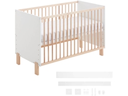 Cuna COOL DREAMS Umami (Blanco - Madera haya - 65x124x80 cm)