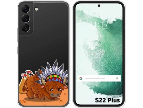 Carcasa Samsung Galaxy S22 Plus 5G TUMUNDOSMARTPHONE Dibujos Transparente Bufalo Multicolor