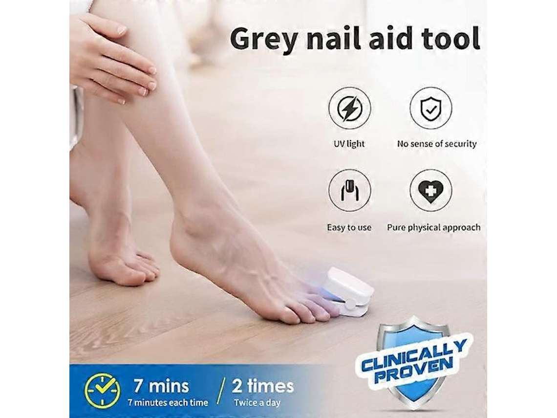 Dispositivo portátil para el tratamiento de la onicomicosis: Mini lámpara LED de terapia - Talla única
