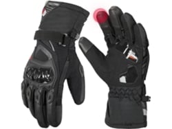Guantes De Invierno Para Motocicleta, Resistentes A La Lluvia Y Cálidos, Con Pantalla Táctil (negros)