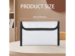 Estuche Ignífugo E Impermeable Para Documentos Valiosos Con Cierre De Cremallera Y Adhesivo.
