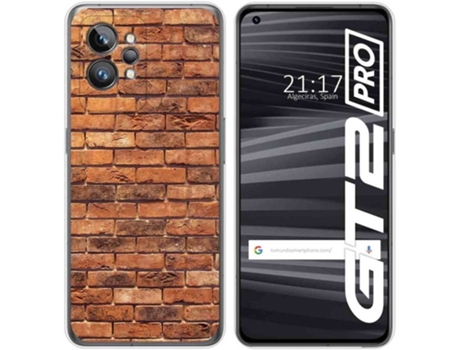 Carcasa para Realme GT 2 Pro 5G TUMUNDOSMARTPHONE Dibujos Ladrillo 04 Multicolor