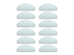 Paquete de 12 almohadillas de limpieza para aspiradoras Ecovacs Deebot Ozmo T8 T8 Aivi
