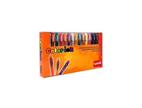Set de Bolígrafos UNI-BALL Rollerball Signo UM-120 Multicolor 15 Piezas 0,5 mm