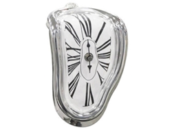 2026-reloj De Mesa Fundido Plástico Decorativo Con Pintura Metalica Electrolítica Retro Para Oficina Plata