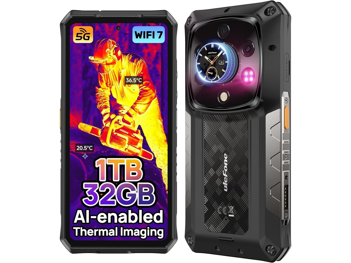 Ai Smartphone Robusto 5g Ulefone Armor 28 Ultra Con Cámara Térmica 32gb1tb 6.67 10600mah/120w