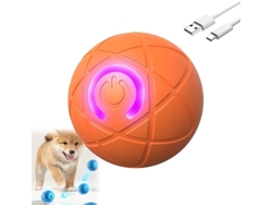 Pelota de juguete interactiva para perros Siurn recargable por USB, color naranja