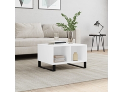 Mesa De Centro Madera Contrachapada Blanco 60x50x36,5 Cm