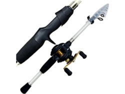 Combo De Caña Pescar Para Casting: Telescópica Carbono Y Carrete Baitcasting, Kit Pesca Portátil Viajes, Pe...