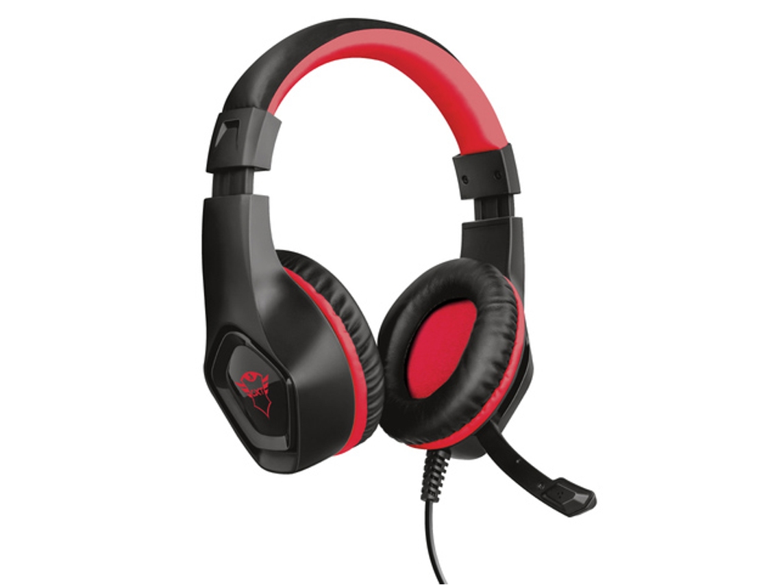 Trust Gxt 404R Rana Auriculares Diadema Conector 3.5mm Negro Rojo