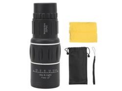 Telescopio De Bolsillo Ultraligero 16x52, Monocular Hd Portátil Con Lente Fmc Verde Y Cuerpo De Aleación De Magnesio Negro.