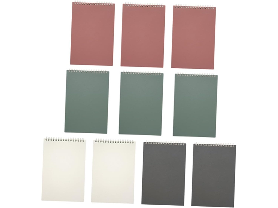 10 Cuadernos Portátiles Con Tapa Abatible Y Líneas Para Oficina, Hogar Y Escuela. Cuadernos Multifuncionales Con Tapa.
