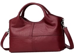 Bolso de mano vintage para mujer, gran capacidad, bolso de hombro multifuncional, elegante en piel suave.
