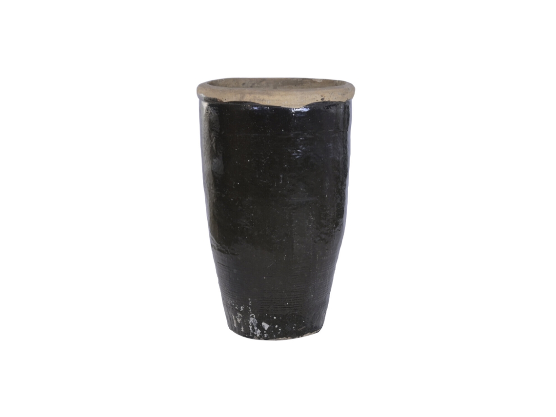 Anfora Arcilla Negro 58x58x95cm