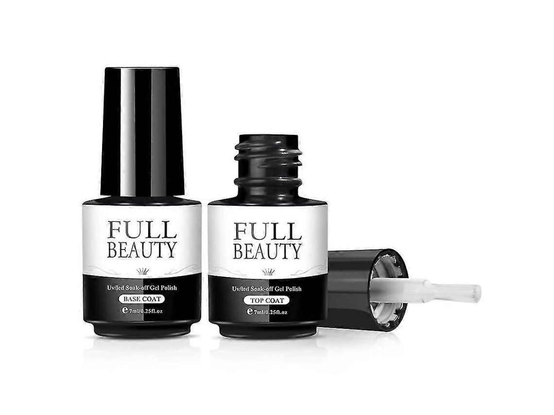 Set de base y capa superior, esmalte de uñas en gel absorbente de rayos UV que no necesita remoción, GOKOCO