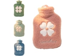 Mini Bolsa De Agua Caliente Portátil De Peluche Con Diseño De Dibujos Animados De 1000 Ml - Rosa