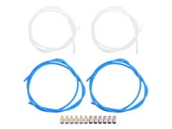 Accesorios Para Impresora 3d: 2 Tubos De Ptfe Azules, 2 Tubos De Ptfe Blancos, 6 Conectores M10 Y 6 Conectores M6.