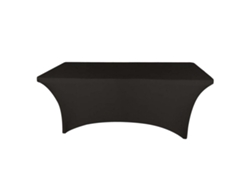 MEOIRUERY Funda de Mesa Rectangular Elástica para Boda Banquete Decoración del Hogar (Negro 183*76*75 cm)