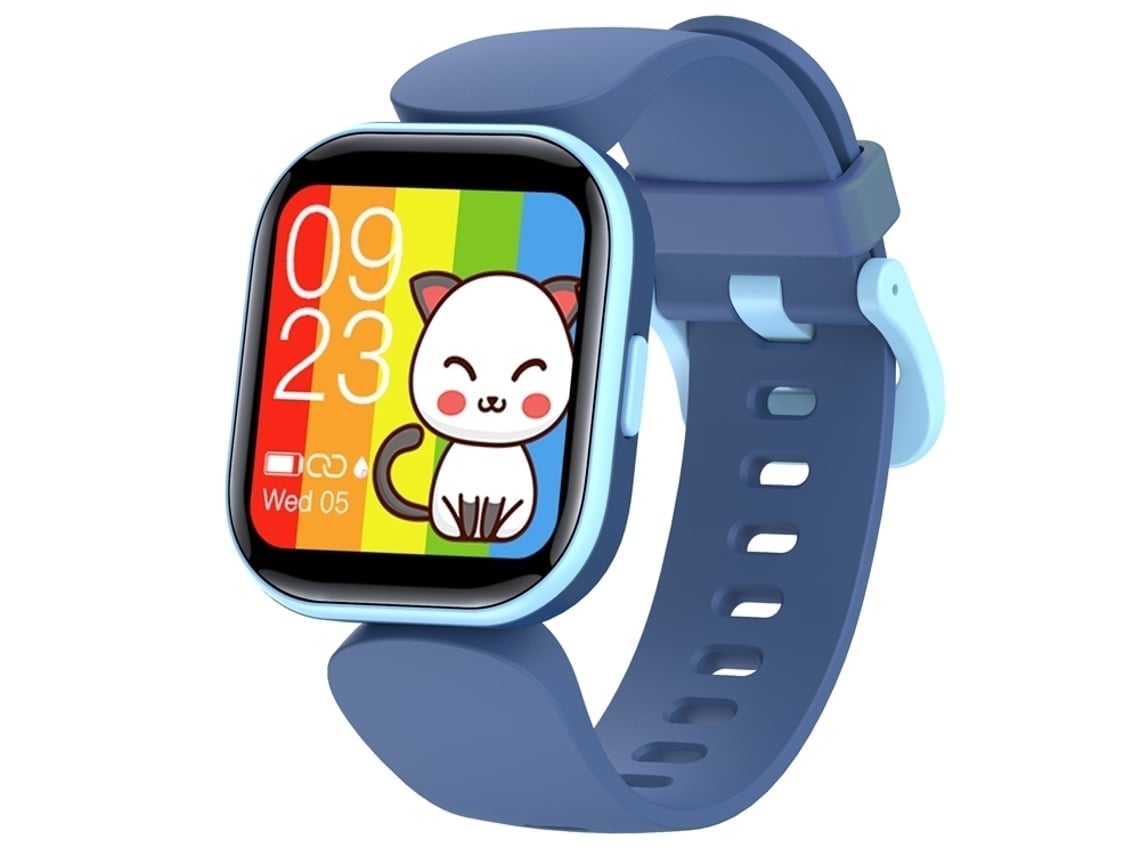 Relógio Infantil, Conectividade Ip68 5.0 À Prova D‘água, Com Pulseira Azul Ajustável*