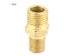 5 Conectores Rápidos De Acero Para Tuberías Rectas, Rosca Macho Bspt, De 1/8" A 1/4".