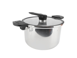 Olla A Presión Multifuncional, Acero Inoxidable 304, Con Tapa De Vidrio, 20 Cm
