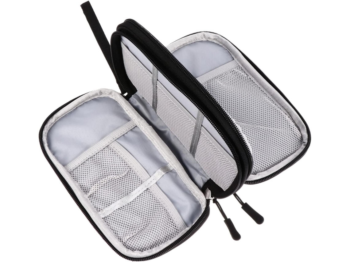 Bolsa portátil para cables de datos, organizador de cables, clip y compartimento para pedófilos - Gokoco