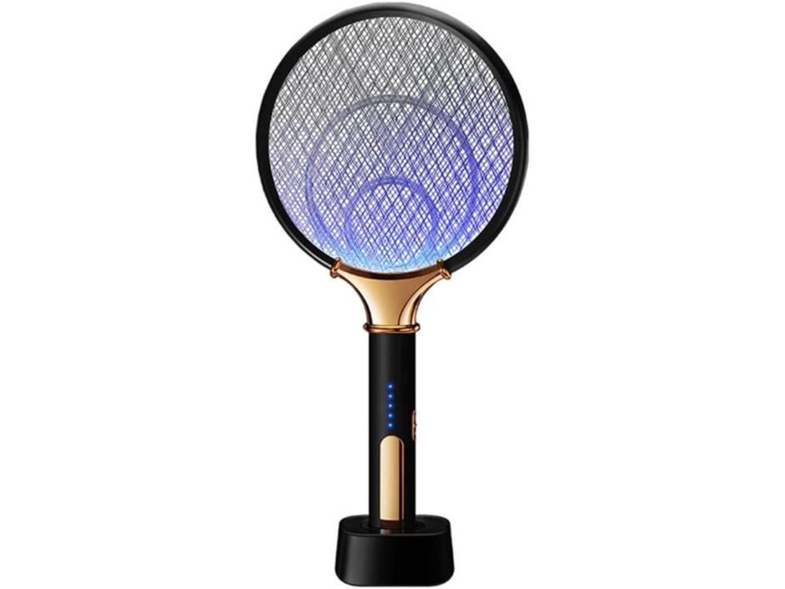 Lámpara y raqueta para matar mosquitos 2 en 1, recargable por USB, 6 cuentas de luz LED, trampa eléctrica para insectos para el hogar 1304 S/MARCA