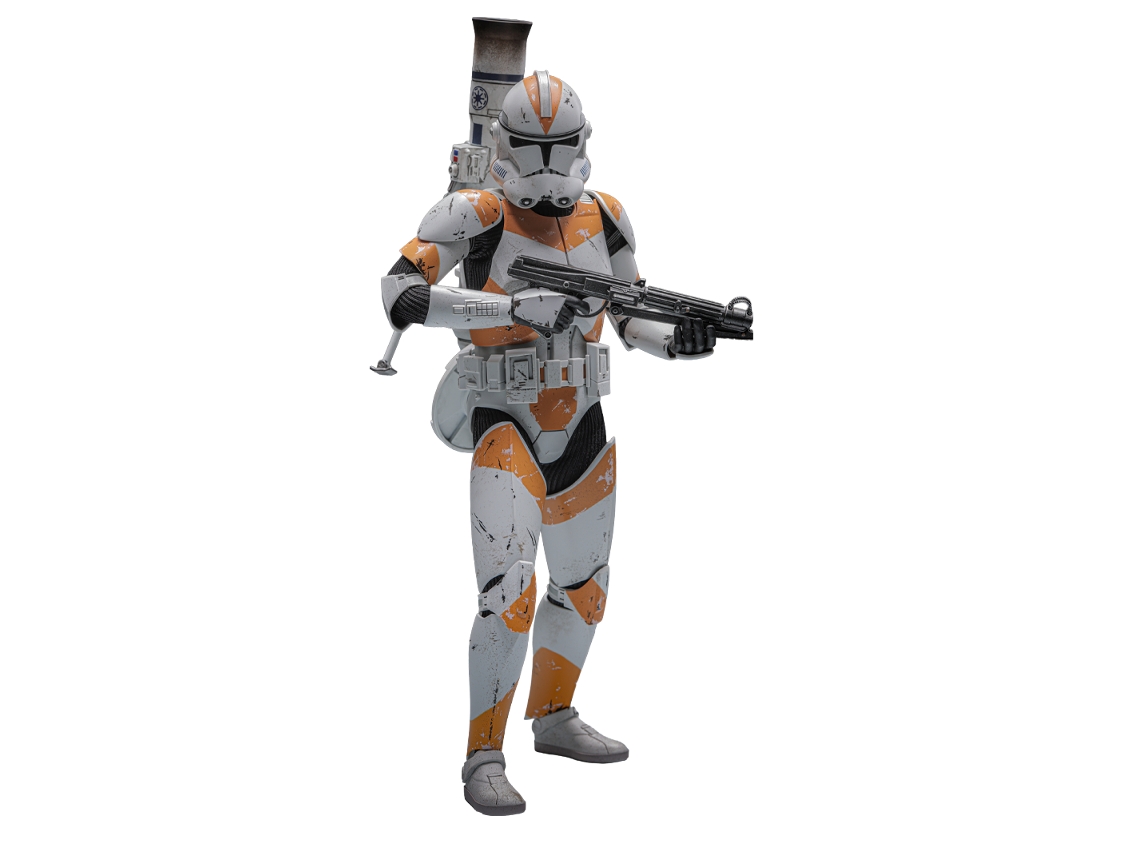Figura Hot Toys Mms852 - Star Wars III: La Venganza de los Sith - Soldado Clon del 212.º Batallón de Ataque (versión de lujo)