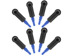 Kit De 20 Adaptadores Negros Para Purgar El Líquido De Frenos, Acoplamientos Rápidos Impermeables, Compatibles Con Motocicletas Y Automóviles.