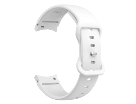 Correa de Silicona liberación rápida 20mm con hebilla de mariposa para Samsung Galaxy Watch 5 40mm/44mm/5 Pro 45mm - blanco