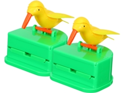 2 Dispensadores Palillos Pajarito Botón Presión, Automáticos Compactos, Para Cocina/viaje