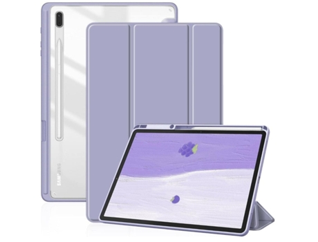 Funda Crystal Folio para Samsung Galaxy Tab S9 Plus 12.4 Lavanda VEANXIN