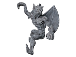 Escultura de resina hecha a mano con decoración de ángel y demonio para un monumento conmemorativo de ángel.