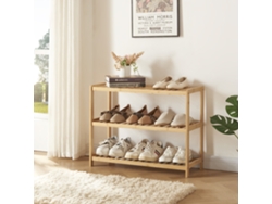 Zapatero Dammfleth de 3 niveles para 9 pares bambú 55 x 68 x 27 cm - Natural [EN.CASA]