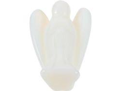 Figura Ángel Cristal Blanco Artesanía Decorativa Única Compacta Práctica Bodas Jardines