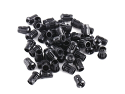 Yncm2026-3mm Led 50 Piezas Soportes De Diodo Clip De Nylon Negro Para Lámpara Montaje Útil