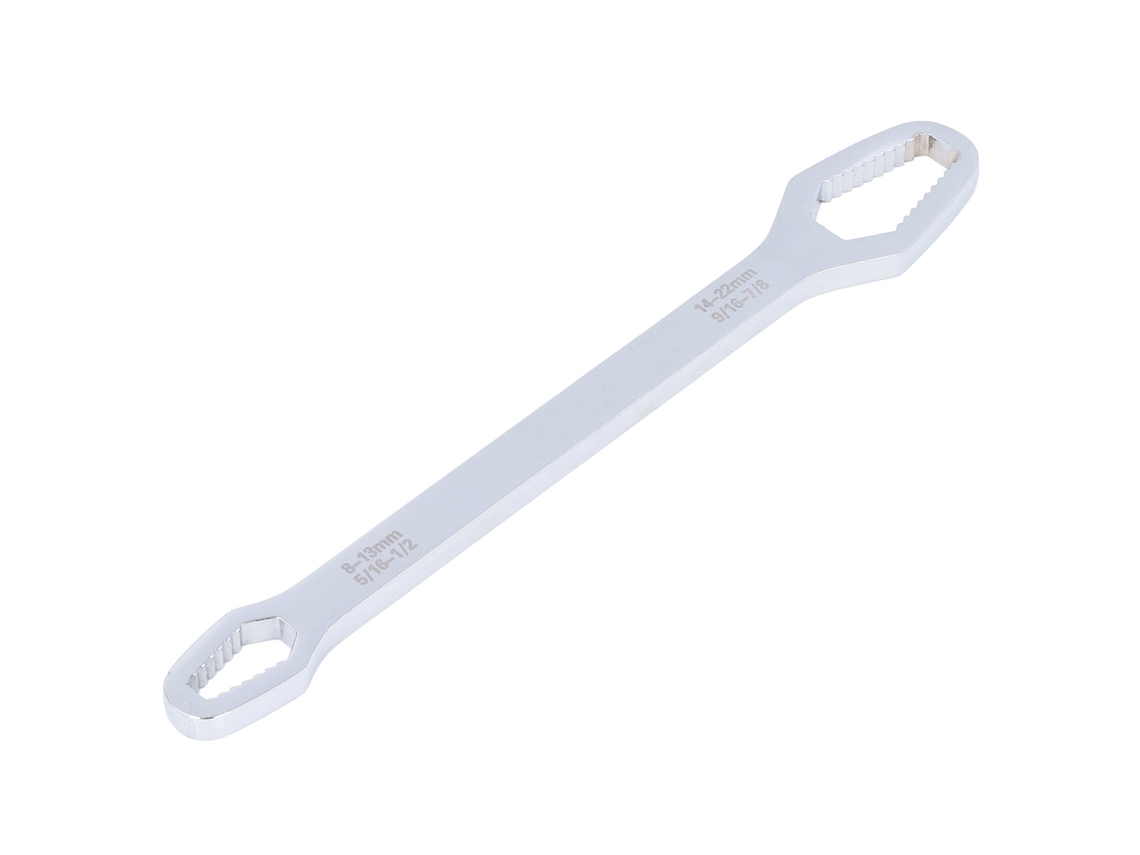 Llave De Ajuste Universal De 8-22 Mm Con Doble Boquilla, Multifuncional Para Mantenimiento Y Reparación, Color Plata.