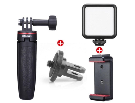 Adaptador de Luz de Gancho SLOWMOOSE Ulanzi Mt-09 Universal Estender Trípode Portátil para Go Pro 8/7/6/5 / Hero