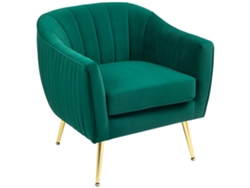 Sillón Salón, Reposabrazos, Moderno, Metal, 71x72x73cm, Verde