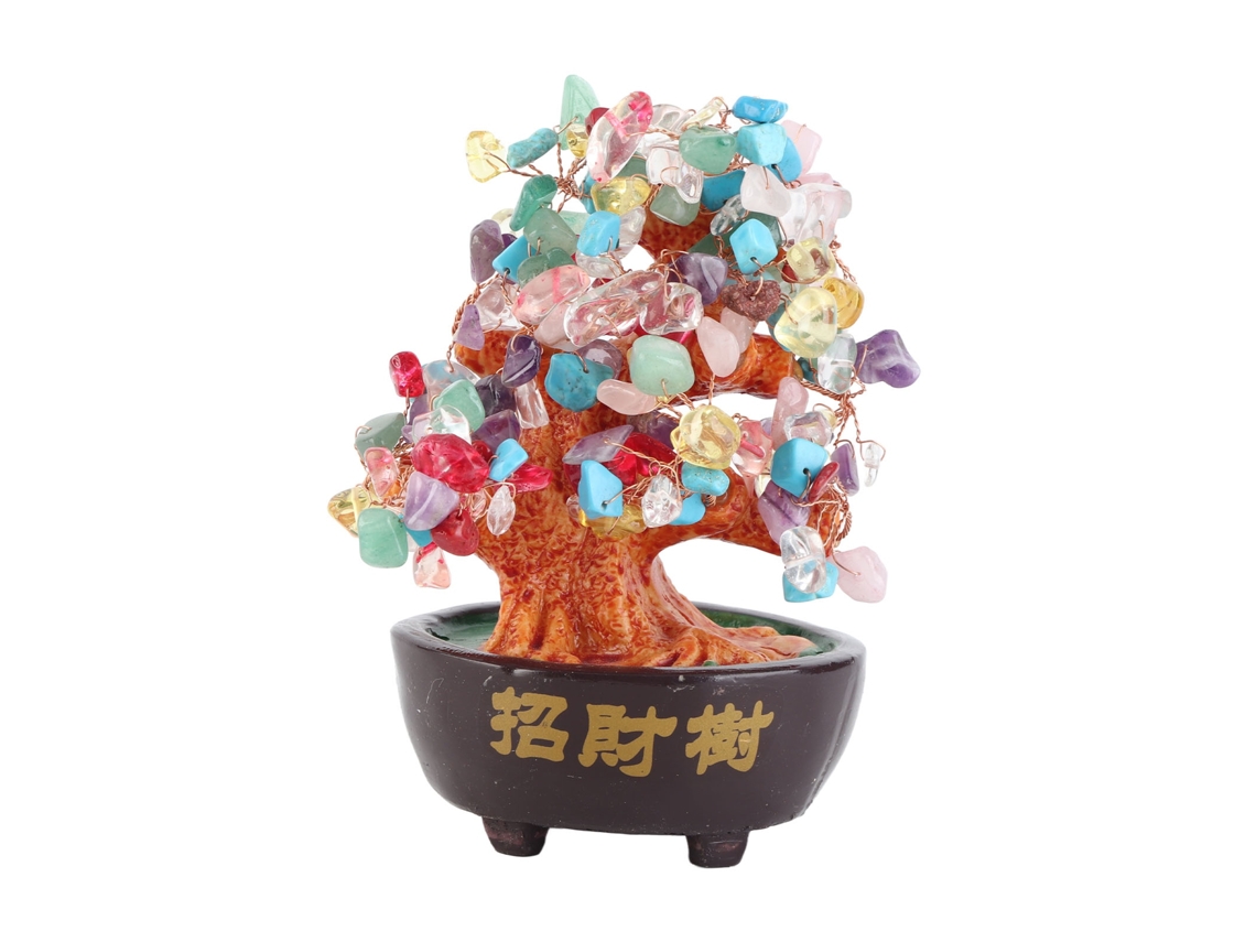 Árbol del dinero bonsái decorativo para la riqueza y la suerte en el hogar