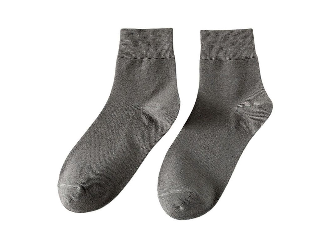 2026-calcetines Unisex De Algodón Medios Antideslizantes Elásticos Respirantes Suaves Sin Olor Color Sólido