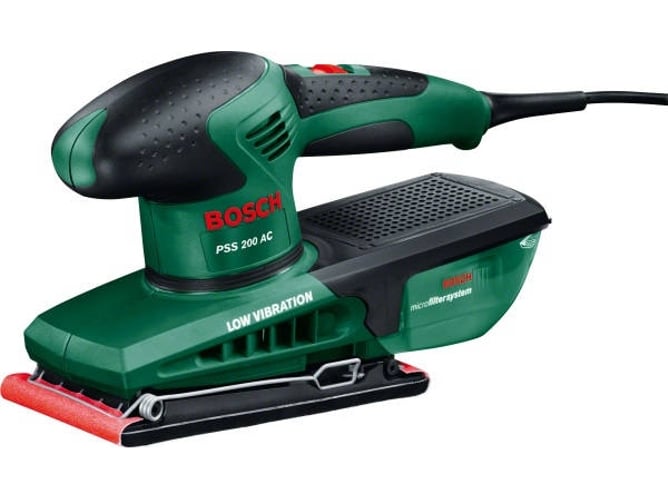 Bosch Pss 200 ac lijadora orbital 200w negro verde amoladoras de banda manual bolsa rectangular 60745