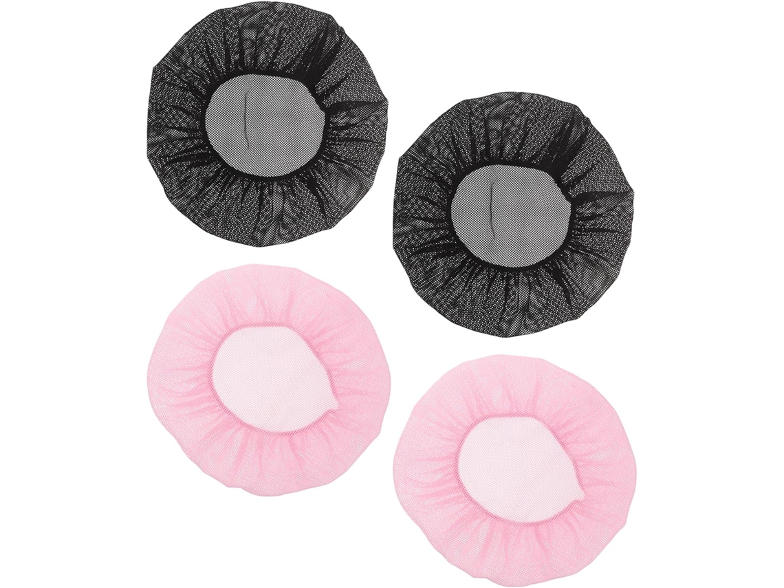 Lot De 4 Bonnets De Nuit En Maille Respirante Enveloppants Souples Con Filet Taille Unique Élast...