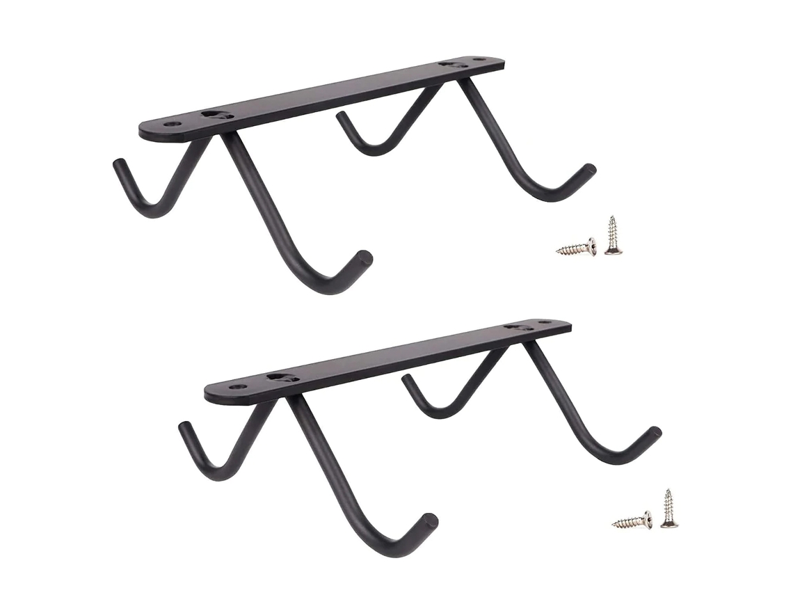 VVJIJILLY Suporte Para Canecas Em Metal Com 4 Ganchos Para Taças E Utensílios, Preto