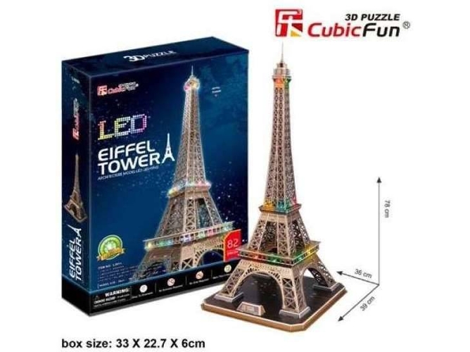 Puzzle 3D TOY PLANET Puzzle Led 3D Torre Eiffel