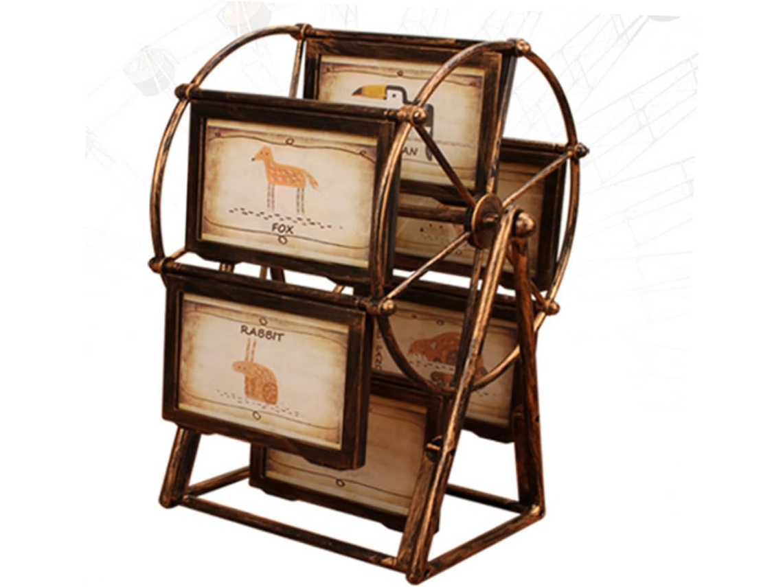Marco De Fotos Con Forma De Noria Para Armar, Soporte De Mesa, Decoración El Hogar, Álbum De