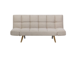 Sofá-cama Beliani Ingaro De Tecido Creme 182x80x79